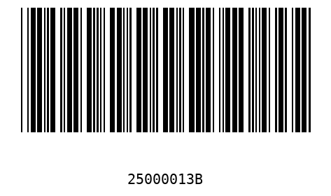 Bar code, type 39 25000013