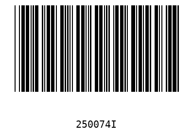 Bar code, type 39 250074