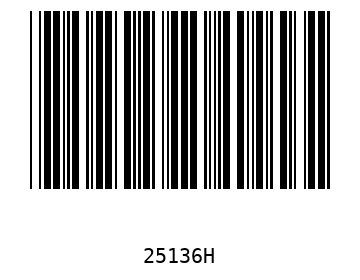 Bar code, type 39 25136