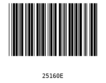Bar code, type 39 25160