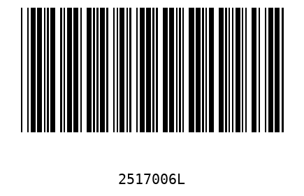 Bar code, type 39 2517006