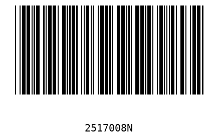 Bar code, type 39 2517008