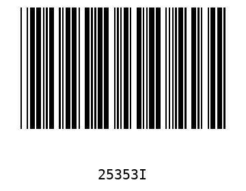 Bar code, type 39 25353