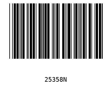 Bar code, type 39 25358