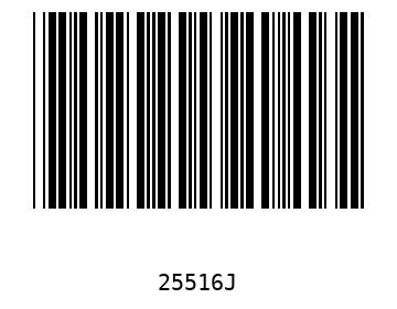 Bar code, type 39 25516