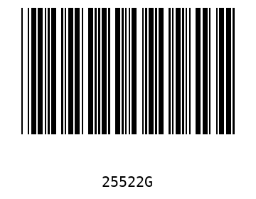 Bar code, type 39 25522
