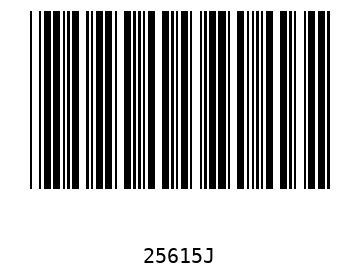 Bar code, type 39 25615