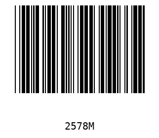 Bar code, type 39 2578