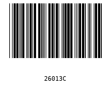 Bar code, type 39 26013