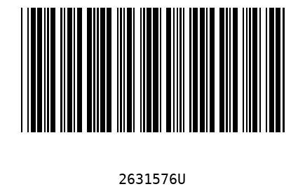 Bar code, type 39 2631576