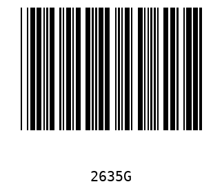 Bar code, type 39 2635