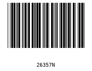 Bar code, type 39 26357