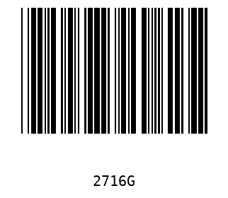 Bar code, type 39 2716