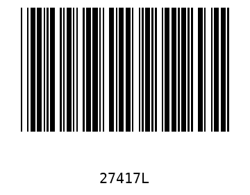 Bar code, type 39 27417