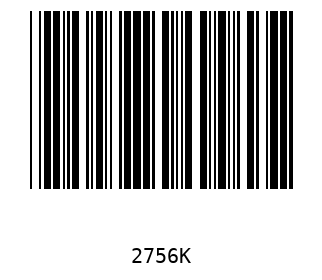 Bar code, type 39 2756