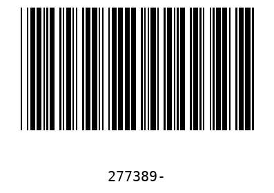 Bar code, type 39 277389