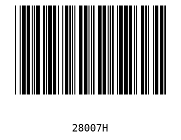 Bar code, type 39 28007