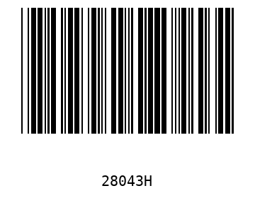 Bar code, type 39 28043