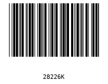 Bar code, type 39 28226