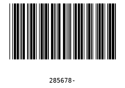 Bar code, type 39 285678
