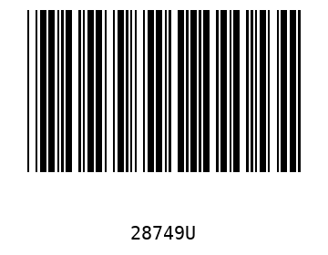 Bar code, type 39 28749