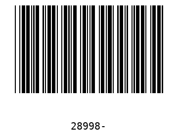 Bar code, type 39 28998