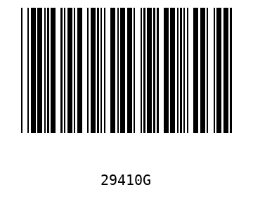 Bar code, type 39 29410
