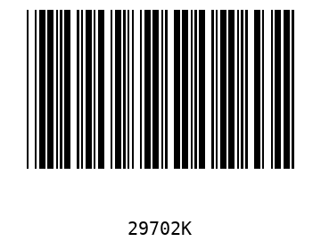 Bar code, type 39 29702
