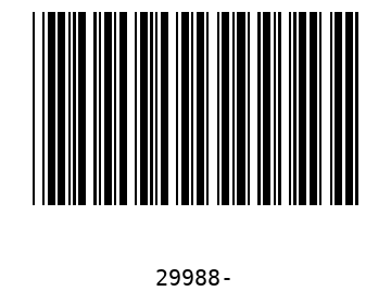 Bar code, type 39 29988