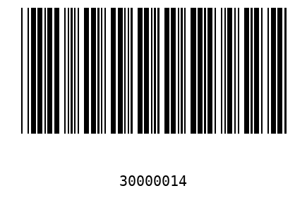 Bar code, type 39 3000001