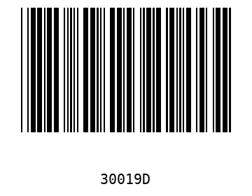 Bar code, type 39 30019