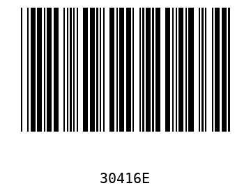 Bar code, type 39 30416