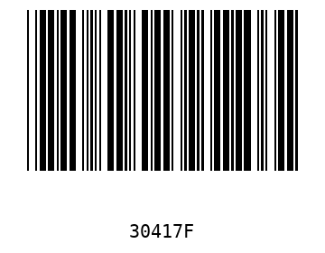Bar code, type 39 30417