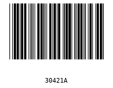 Bar code, type 39 30421