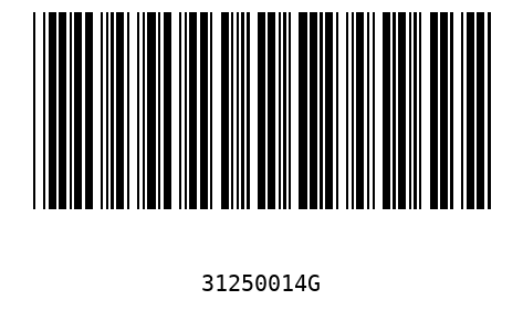 Bar code, type 39 31250014
