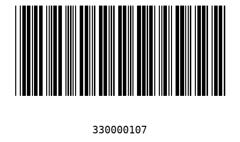 Bar code, type 39 33000010