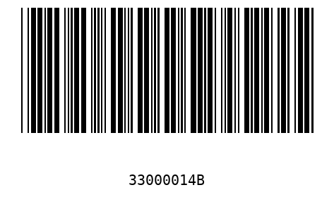Bar code, type 39 33000014
