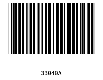 Bar code, type 39 33040