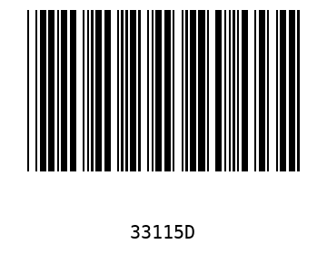 Bar code, type 39 33115