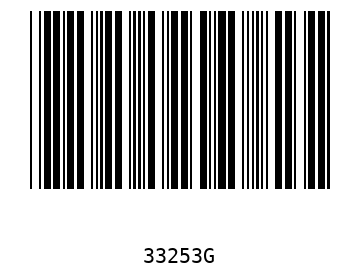 Bar code, type 39 33253