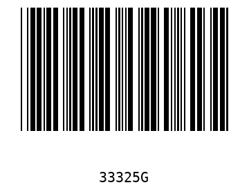 Bar code, type 39 33325