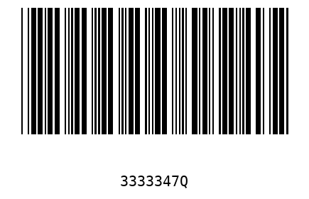 Bar code, type 39 3333347