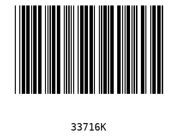 Bar code, type 39 33716