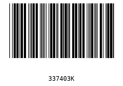 Bar code, type 39 337403