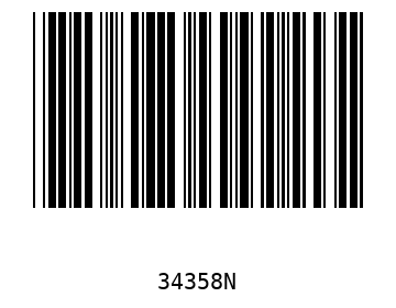 Bar code, type 39 34358