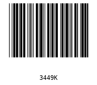 Bar code, type 39 3449