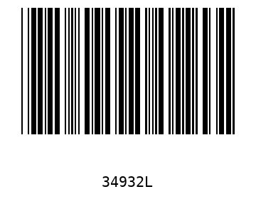 Bar code, type 39 34932