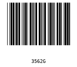 Bar code, type 39 3562