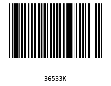 Bar code, type 39 36533