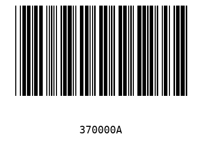 Bar code, type 39 370000